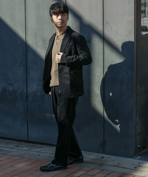 URBAN RESEARCH ROSSO（アーバンリサーチロッソ）の「『XLサイズあり』起毛カットツイルセットアップ（セットアップ・メンズ・BLACK/NAVY/BRN KHAKI・S/M/L/XL）」の10枚目の写真