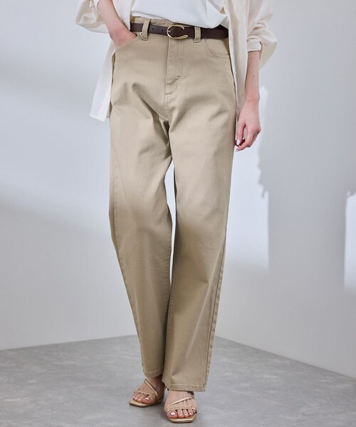 ROPE' PICNIC（ロペピクニック）の「【新色追加】【ウエスト革命デニム】ウエストシェイプハイライズマムジーンズ（デニムパンツ・レディース・ピンク/ベージュ・36/38/40）」の10枚目の写真