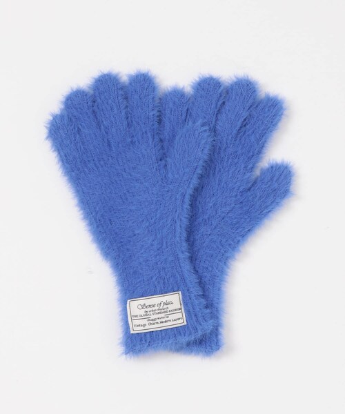 SENSE OF PLACE by URBAN RESEARCH(センスオブプレイスバイアーバンリサーチ)の「シャギーニットグローブ(ベルト・レディース・BLUE/OFF WHITE/BLACK・one)」の22枚目の写真