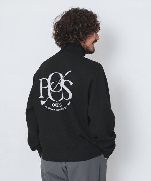 URBAN RESEARCH Sonny Label（アーバンリサーチサニーレーベル）の「OOPS　バックBIGロゴニット（ニット/セーター・メンズ・GRAY/BLACK/GREIGE・M/L/XL）」の11枚目の写真