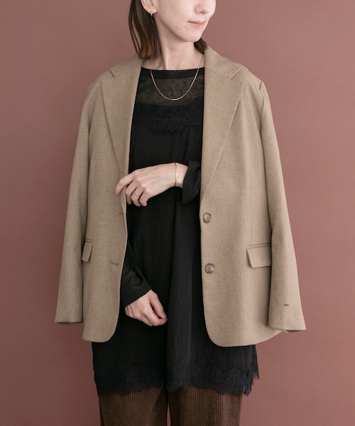 ITEMS URBANRESEARCH（アイテムズ アーバンリサーチ）の「レースキャミチュニック（チュニック・レディース・DOT/BLK/BRN/OFF・Free）」の16枚目の写真