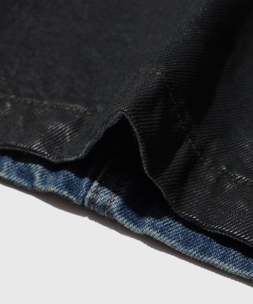 ADAM ET ROPE'(アダムエロペ)の「【CODA/コーダ】WAXED OFFSET DENIM TIERED JACKET(デニムジャケット・メンズ・ネイビー系・0/1/2)」の13枚目の写真