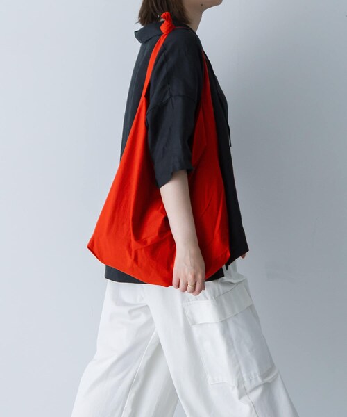 かぐれ（カグレ）の「コットンショルダーバッグ（ショルダーバッグ・レディース・GRAY/BLUE/RED・Free）」の18枚目の写真