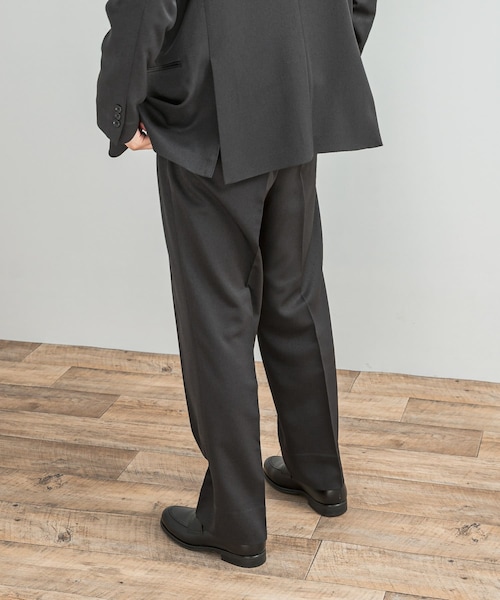 URBAN RESEARCH DOORS（アーバンリサーチドアーズ）の「LIFE STYLE TAILOR　レトロヘリンボンストレッチ2タックパンツ（スラックス・メンズ・BLACK/GRAY・S/M/L/XL）」の9枚目の写真