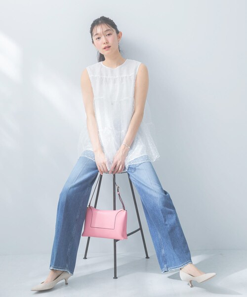 URBAN RESEARCH ROSSO（アーバンリサーチロッソ）の「シアードットティアードブラウス（シャツ/ブラウス・レディース・NAVY/WHITE・Free）」の6枚目の写真