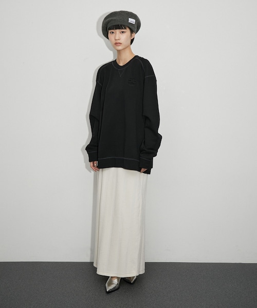 ADAM ET ROPE'（アダムエロペ）の「【公式サイト限定】【GANNI】Wool Beret（ハンチング/ベレー帽・レディース・チャコール・F）」の5枚目の写真