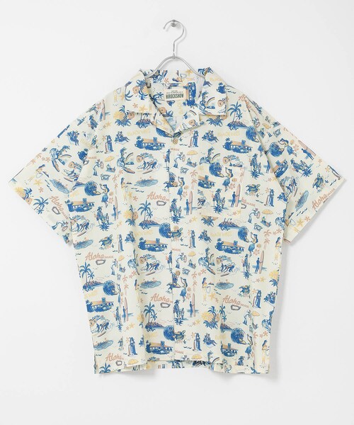 URBAN RESEARCH Sonny Label（アーバンリサーチサニーレーベル）の「HIROCKSHOWコラボアロハシャツ（シャツ/ブラウス・メンズ・オフ/ミント/ネイビー・M/L）」の14枚目の写真