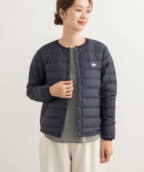 URBAN RESEARCH DOORS（アーバンリサーチドアーズ）の「DANTON　INNERDOWN CREWNECK JACKET（その他アウター・レディース・BLACK/OYSTER WH/NAVY・S）」の20枚目の写真