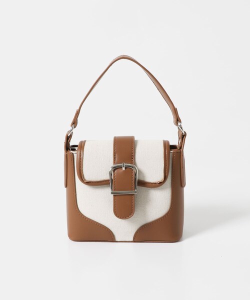 URBAN RESEARCH ROSSO（アーバンリサーチロッソ）の「ベルト付フラップショルダーバッグ（ショルダーバッグ・レディース・BLACK/BROWN/BEG×BRN・-）」の3枚目の写真