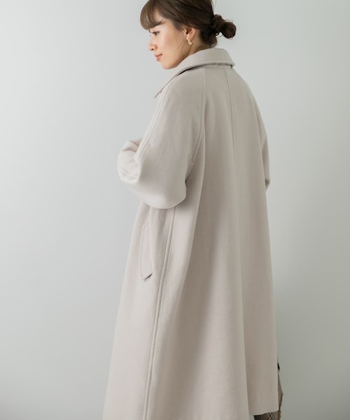 URBAN RESEARCH Sonny Label（アーバンリサーチサニーレーベル）の「ステンカラーウールコート（ステンカラーコート・レディース・ブルー/サンドベージュ/ブラック・FREE）」の15枚目の写真