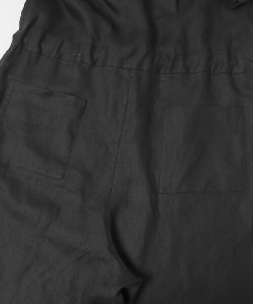 かぐれ（カグレ）の「リネンハーフスリーブオールインワン（つなぎ/オールインワン・レディース・BLACK/CHARCOAL・Free）」の16枚目の写真