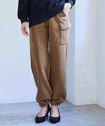 nissen | 綿混裏起毛カットソーカーゴジョガーパンツ（ゆったりヒップ）（（エバーラスト）(パンツ)