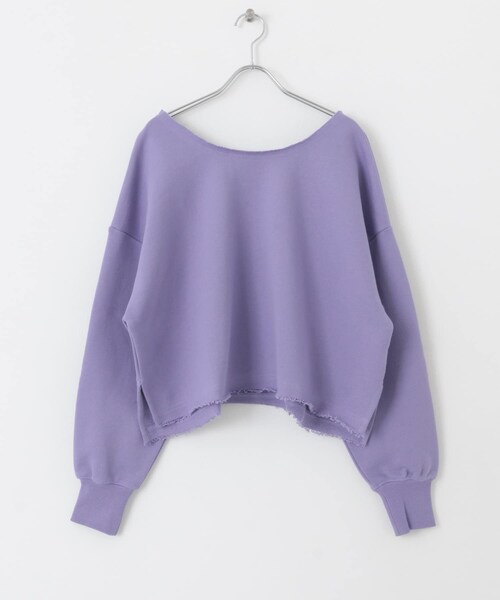 URBAN RESEARCH Sonny Label(アーバンリサーチサニーレーベル)の「AyaKawasaki カットオフスウェット(スウェット・レディース・レモネード/ピーチ/グレープ・FREE)」の11枚目の写真