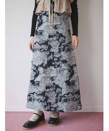 merry jenny | time tripジャガードデニムスカート(デニムスカート)