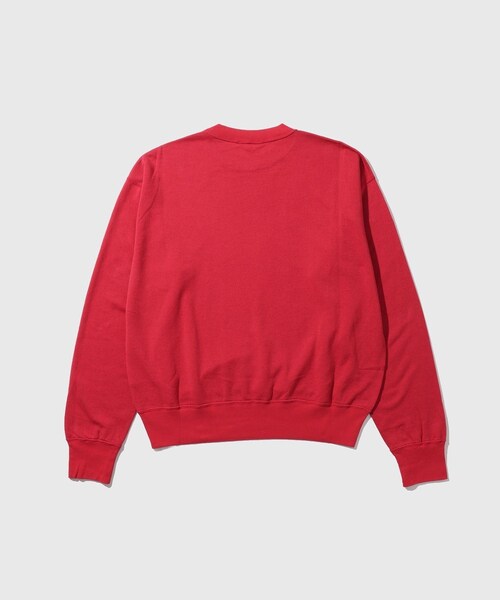 ADAM ET ROPE'(アダムエロペ)の「【AURALEE/オーラリー】HIGH TWIST LIGHT SWEAT P/O(スウェット・メンズ・ブラック/レッド・3/4/5)」の14枚目の写真