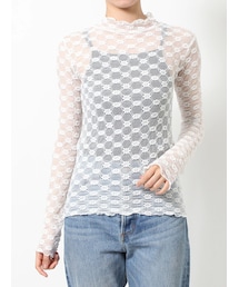 jouetie | カラーレースフィットトップス(Tシャツ/カットソー)