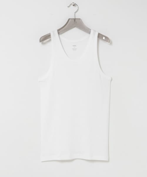 URBAN RESEARCH(アーバンリサーチ)の「ULTERIOR TUBULAR TANK TOP(タンクトップ・メンズ・WHITE/BLACK/GREY/KHAKI GREY・4)」の1枚目の写真