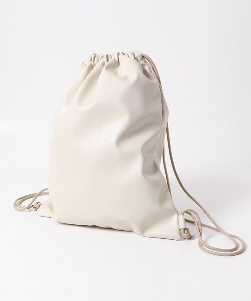 URBAN RESEARCH Sonny Label（アーバンリサーチサニーレーベル）の「エンボスロゴナップサック（バックパック/リュック・レディース・ブラック/アイボリー・one）」の9枚目の写真