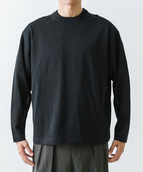 URBAN RESEARCH(アーバンリサーチ)の「『別注』crepuscule×UR Washi Knit Long-Sleeve T-shirts(ニット/セーター・メンズ・Black/D.Purple/Chocolate・1/2)」の5枚目の写真