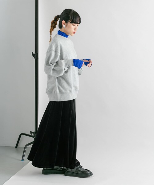KBF（ケイビーエフ）の「セミフレアベロアスカート（スカート・レディース・D.BROWN/BEIGE/BLACK・one）」の14枚目の写真