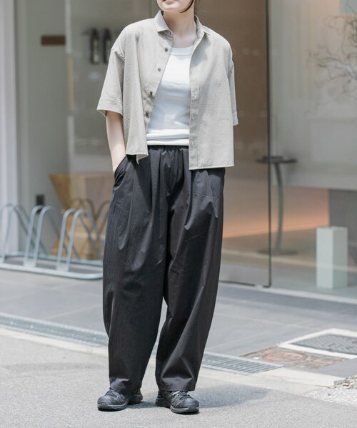 URBAN RESEARCH DOORS(アーバンリサーチドアーズ)の「FORK&SPOON シアサッカーレギュラーカラーシャツ(シャツ/ブラウス・レディース・CCLxBLK/BEGxCCL・1)」の14枚目の写真