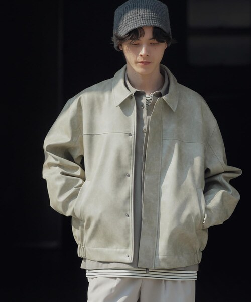 SENSE OF PLACE by URBAN RESEARCH（センスオブプレイスバイアーバンリサーチ）の「FLジップブルゾン（ブルゾン・メンズ・BLACK/GREIGE・M/L）」の20枚目の写真