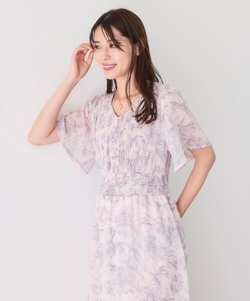 Jayro(ジャイロ)の「ミニプリーツフロントシフォンワンピース(ワンピース・レディース・ブラック系/ホワイト系/ピンク・M)」の17枚目の写真