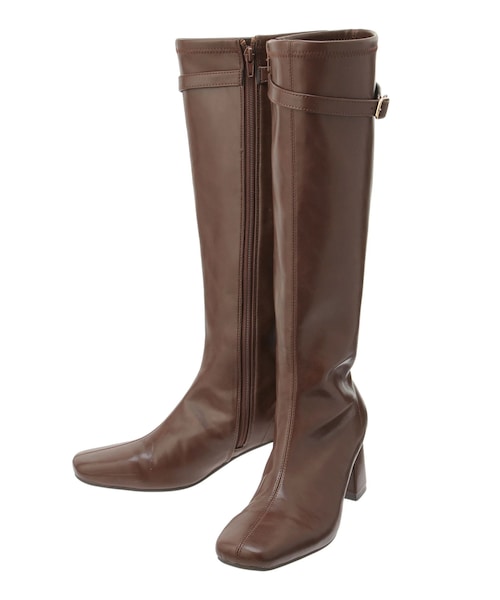 dazzlin（ダズリン）の「ロングフィットブーツ（ブーツ・レディース・ブラック/ブラウン・M/L）」の5枚目の写真