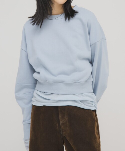 KBF（ケイビーエフ）の「コンパクトフォルムスウェット（スウェット・レディース・BEIGE/L.BLUE/NAVY・One）」の16枚目の写真