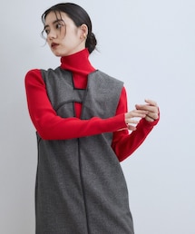 ADAM ET ROPE' | 【WEB限定】2WAY MIXツイードジャンパースカート(ワンピース)