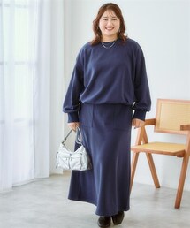 nissen | ＜大きいサイズ＞色々選べる柔らか裏シャギーセットアップ(スウェット)