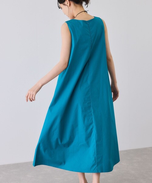 Jayro（ジャイロ）の「ノースリーブフレアワンピース（ワンピース・レディース・ブラック/グリーン/キミドリ/ネイビー/ピンク・F）」の18枚目の写真