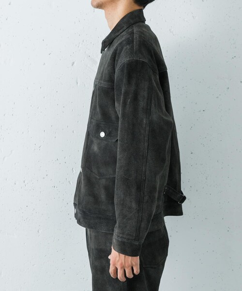 URBAN RESEARCH（アーバンリサーチ）の「『別注』SEVEN BY SEVEN×URBAN RESEARCH　1ST TYPE LEATHER JACKET（テーラードジャケット・メンズ・BLACK/NAVY・M/L）」の9枚目の写真