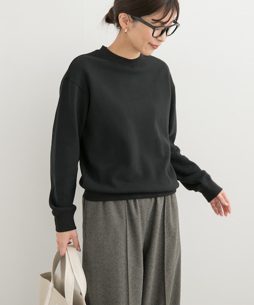 毛玉防止』裏毛クルーネックプルオーバー