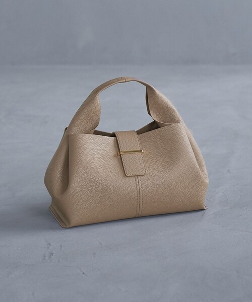VIS（ビス）の「【復刻/WEB限定】【軽量】フロント金具エアリーソフトバッグ（ハンドバッグ・レディース・ブラック/キナリ/ベージュ/ベージュ系/サックス・F）」の10枚目の写真