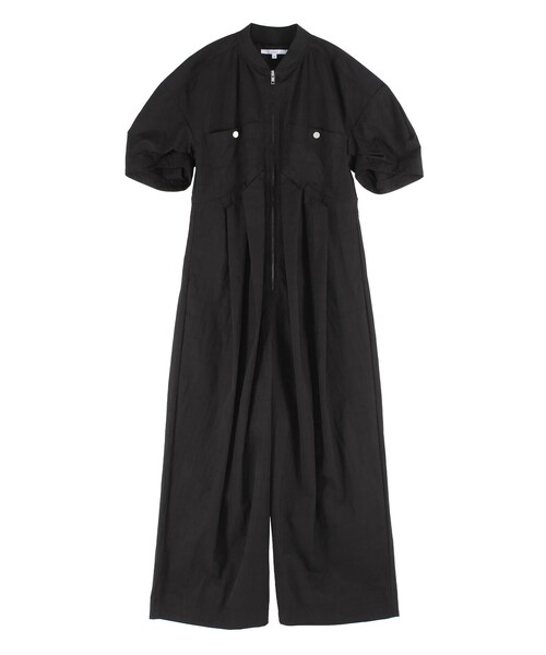 UN3D.（アンスリード）の「TRIANGLE TUCK STITCH AIO（つなぎ/オールインワン・レディース・グレー/ブラック・36/38）」の3枚目の写真