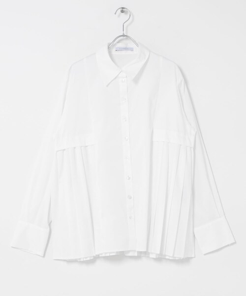 URBAN RESEARCH ROSSO（アーバンリサーチロッソ）の「ELENDEEK　PLEATS LAYERED SHIRTS（シャツ/ブラウス・レディース・O.WHT/BGE・Free）」の14枚目の写真