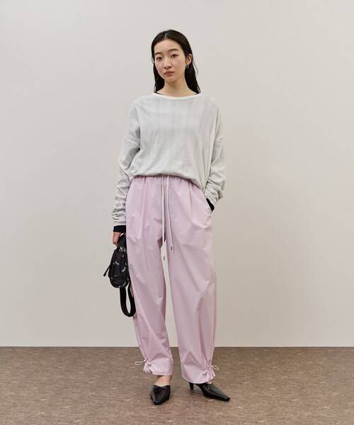 ADAM ET ROPE'（アダムエロペ）の「【Miller for ADAM ET ROPE'】別注 L/S SHEER TEE（2PACK）（Tシャツ/カットソー・レディース・ホワイト/レッド・F）」の9枚目の写真