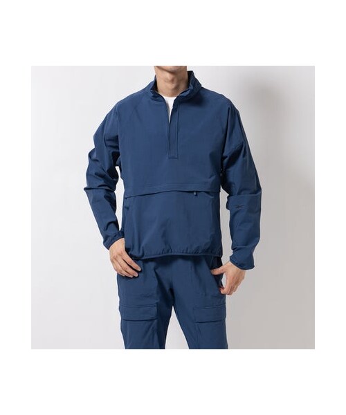 Reebok（リーボック）の「アクティブ スカイストレッチ ウーブントップ アノラック / ACTIV COLL SKYSTRETCH WOVEN ANORAK （アウトドア/スポーツ・メンズ・100203438/100203440/100203441・J/M (M)/J/L (L)/J/O (LL)/J/XO (3L)/J/XS/J/S (S)/J/2XO）」の3枚目の写真