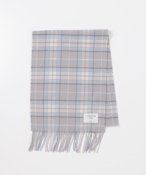 URBAN RESEARCH ROSSO（アーバンリサーチロッソ）の「カシミヤチェックマフラー（マフラー・レディース・BEIGE/MINT/NAVY・FREE）」の7枚目の写真