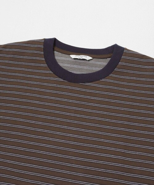 URBAN RESEARCH DOORS（アーバンリサーチドアーズ）の「プレーティング マルチボーダー TEE（Tシャツ/カットソー・メンズ・OFF×CCL/BRN×NVY・M/L）」の8枚目の写真