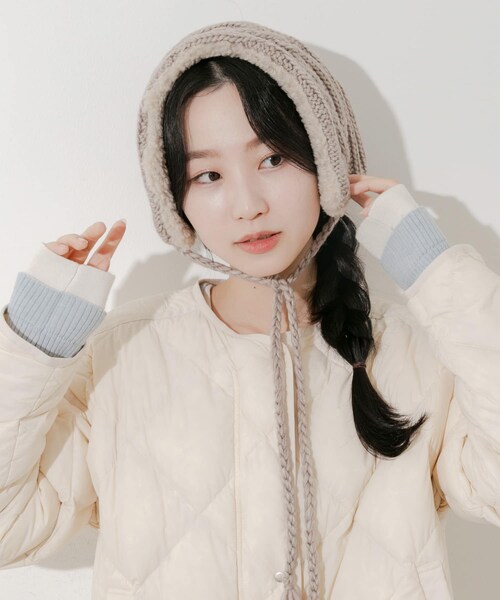 SMELLY（スメリー）の「ケーブルコンビイヤーマフ（イヤーマフ・レディース・IVO/BEG・-）」の15枚目の写真