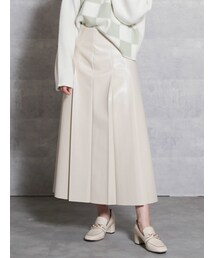 dazzlin | レザーライクセミフレアスカート(スカート)