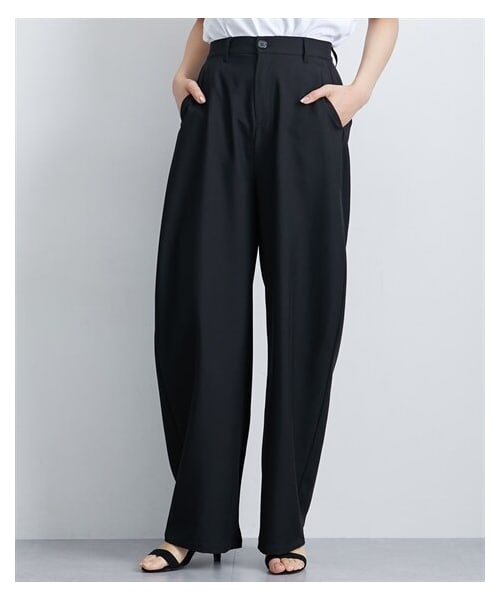 nissen（ニッセン）の「カーブパンツ（UVカット・防シワ）〈大きいサイズ有〉（パンツ・レディース・ベージュ/グレー/ブラック・S/M/L/LL/3L）」の7枚目の写真