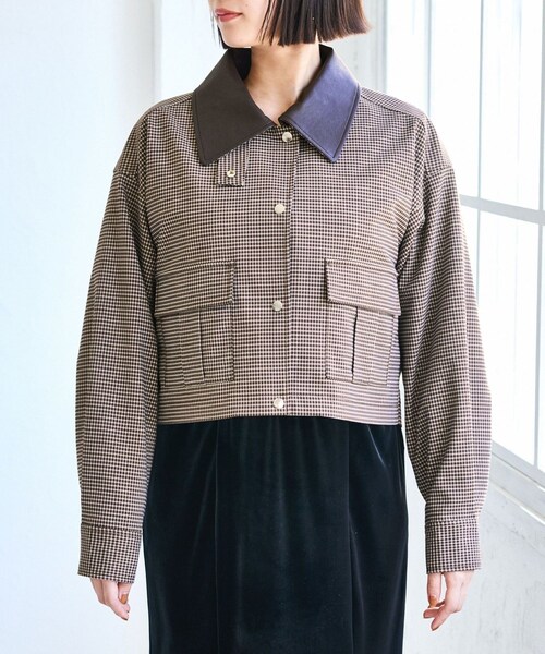 VIS（ビス）の「ショートカバーオールジャケット（カバーオール・レディース・ブラウン系/ベージュ・F）」の17枚目の写真