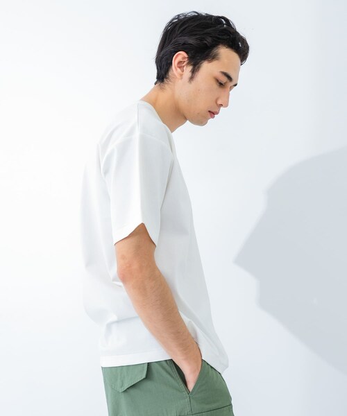 URBAN RESEARCH(アーバンリサーチ)の「接触冷感スムージーTシャツ(Tシャツ/カットソー・メンズ・WHITE/BLACK/NAVY/S.BLUE/TAUPE・S/M/L/XL)」の12枚目の写真