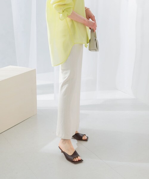 URBAN RESEARCH ROSSO（アーバンリサーチロッソ）の「接触冷感リネン混バイヤススカート（スカート・レディース・CHARCOAL/OFF/LIME・36/38）」の12枚目の写真