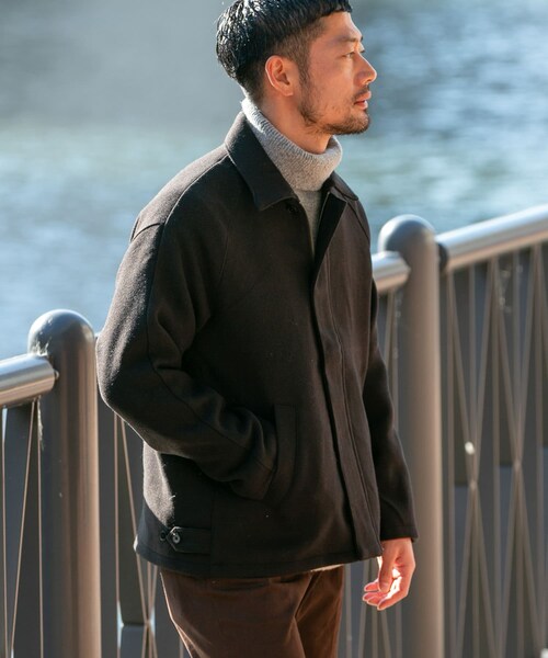 URBAN RESEARCH ROSSO(アーバンリサーチロッソ)の「『XLサイズあり』light meltonブルゾン(ブルゾン・メンズ・BLACK/NAVY/CHARCOAL/BROWN・M/L/XL)」の7枚目の写真