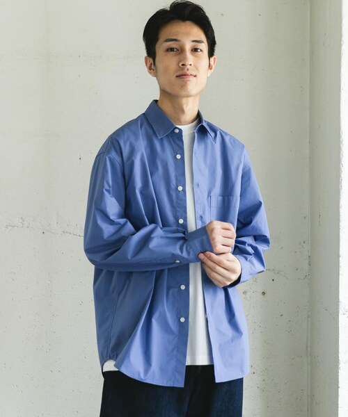 URBAN RESEARCH DOORS(アーバンリサーチドアーズ)の「TCブロードレギュラーカラーロングスリーブシャツ(シャツ/ブラウス・メンズ・BLUE/CHECK/STRIPE・M/L)」の7枚目の写真