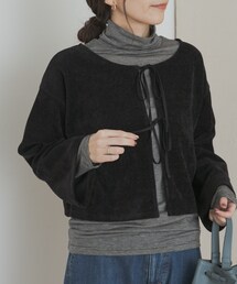 URBAN RESEARCH DOORS | ベロアリボンカットカーディガン(カーディガン/ボレロ)